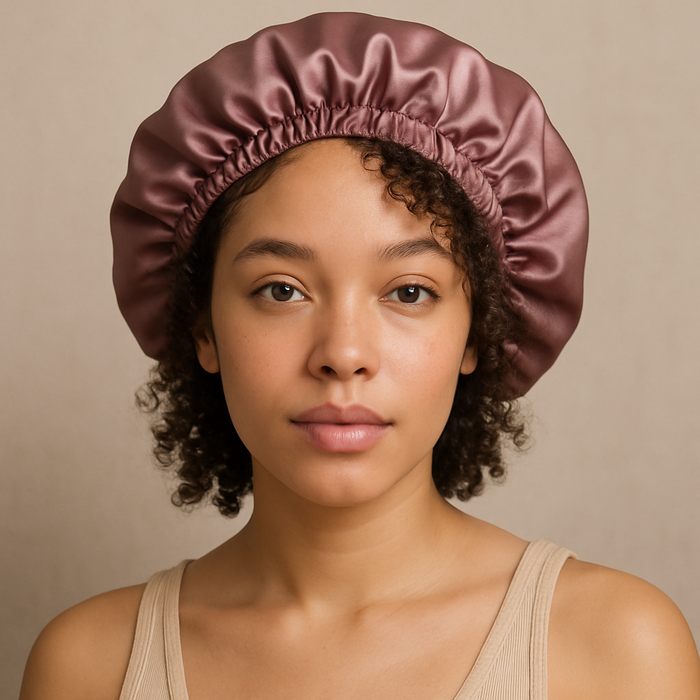 Reversible Silk Bonnet inside